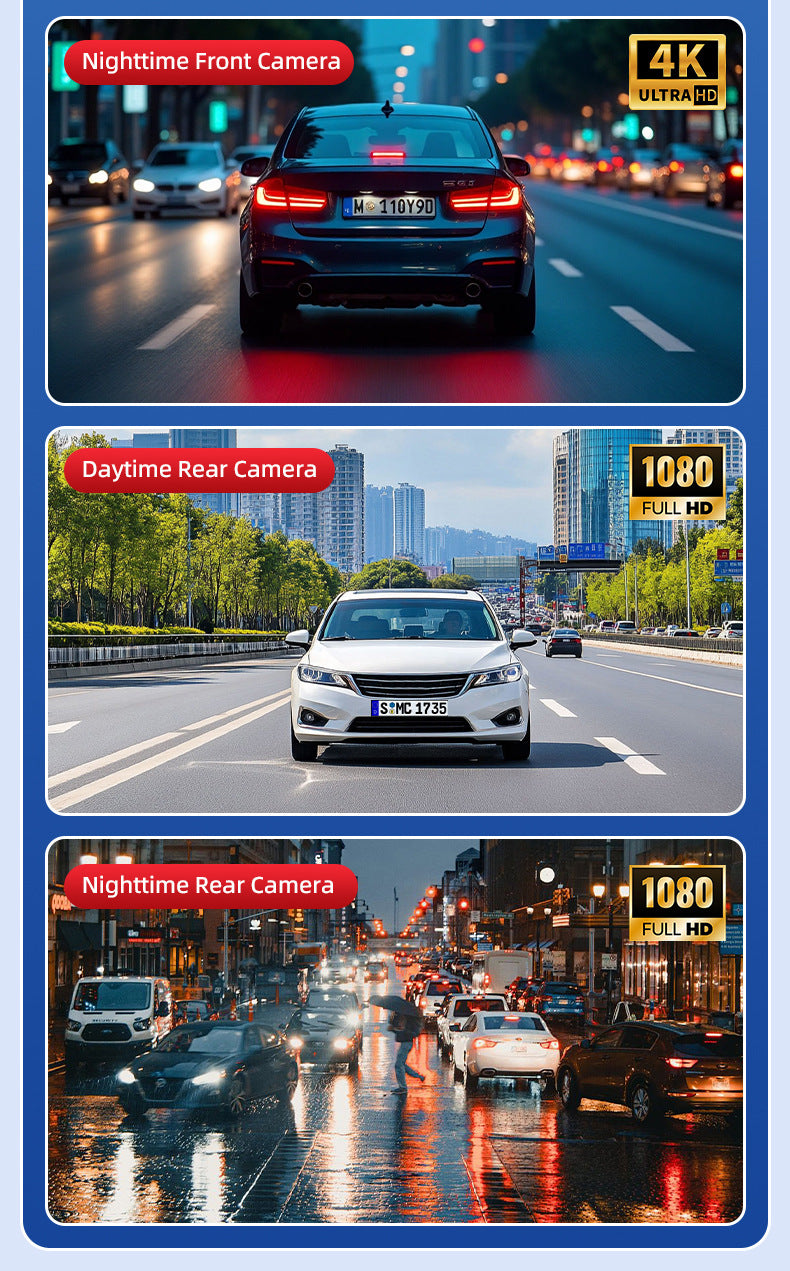 Sentinel 4K Ultra HD — Dual Dash Cam with GPS & Night Vision Automotive Must