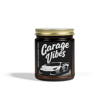 Garage Vibes Premium Scented Candle - Lamborghini Midnight Blackberry Coconut Apricot Wax (9oz)