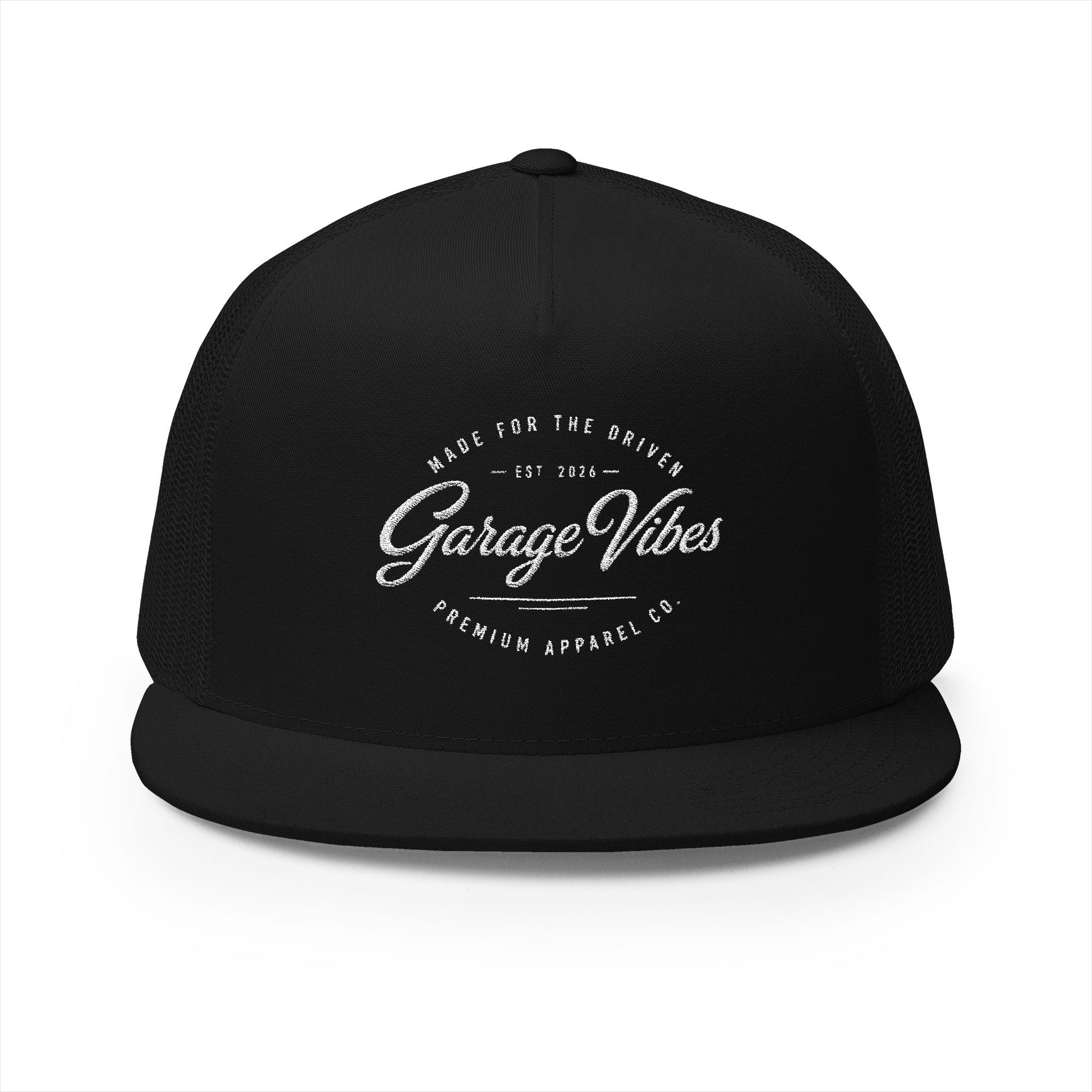 The Badge Cap — Flat Bill Snapback | Garage Vibes Printify