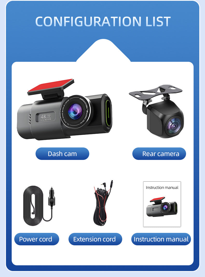 Sentinel 4K Ultra HD — Dual Dash Cam with GPS & Night Vision Automotive Must