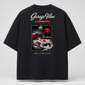 Midnight Shift — Oversized Graphic Tee | Garage Vibes Printify