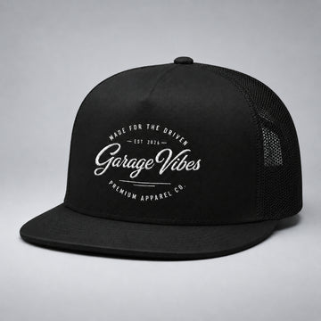 The Badge Cap — Flat Bill Snapback | Garage Vibes Printify