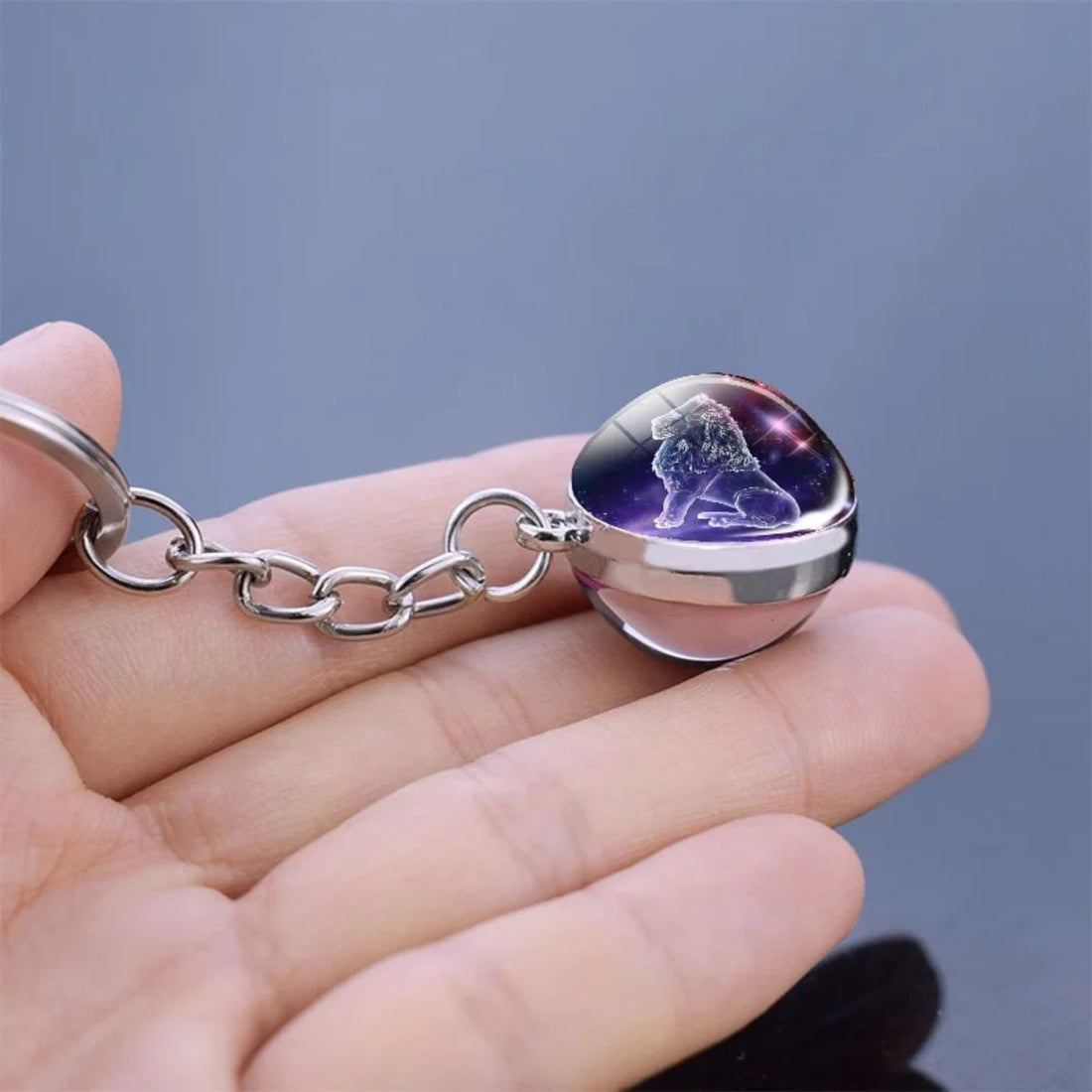 Constellation Luminous Keychain Glass Ball