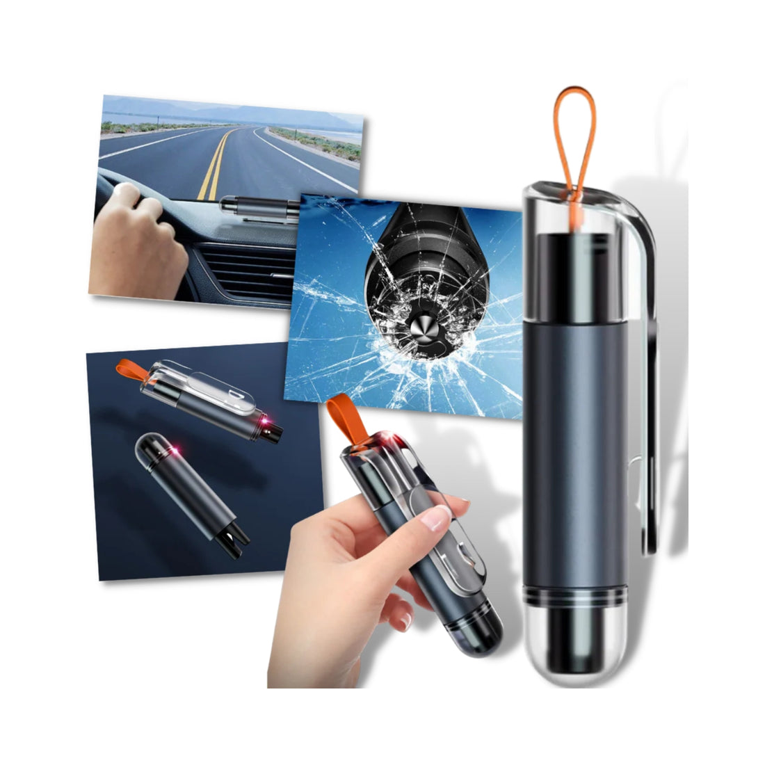 Car Emergency Window Hammer & Seatbelt Cutter - Automotive Must