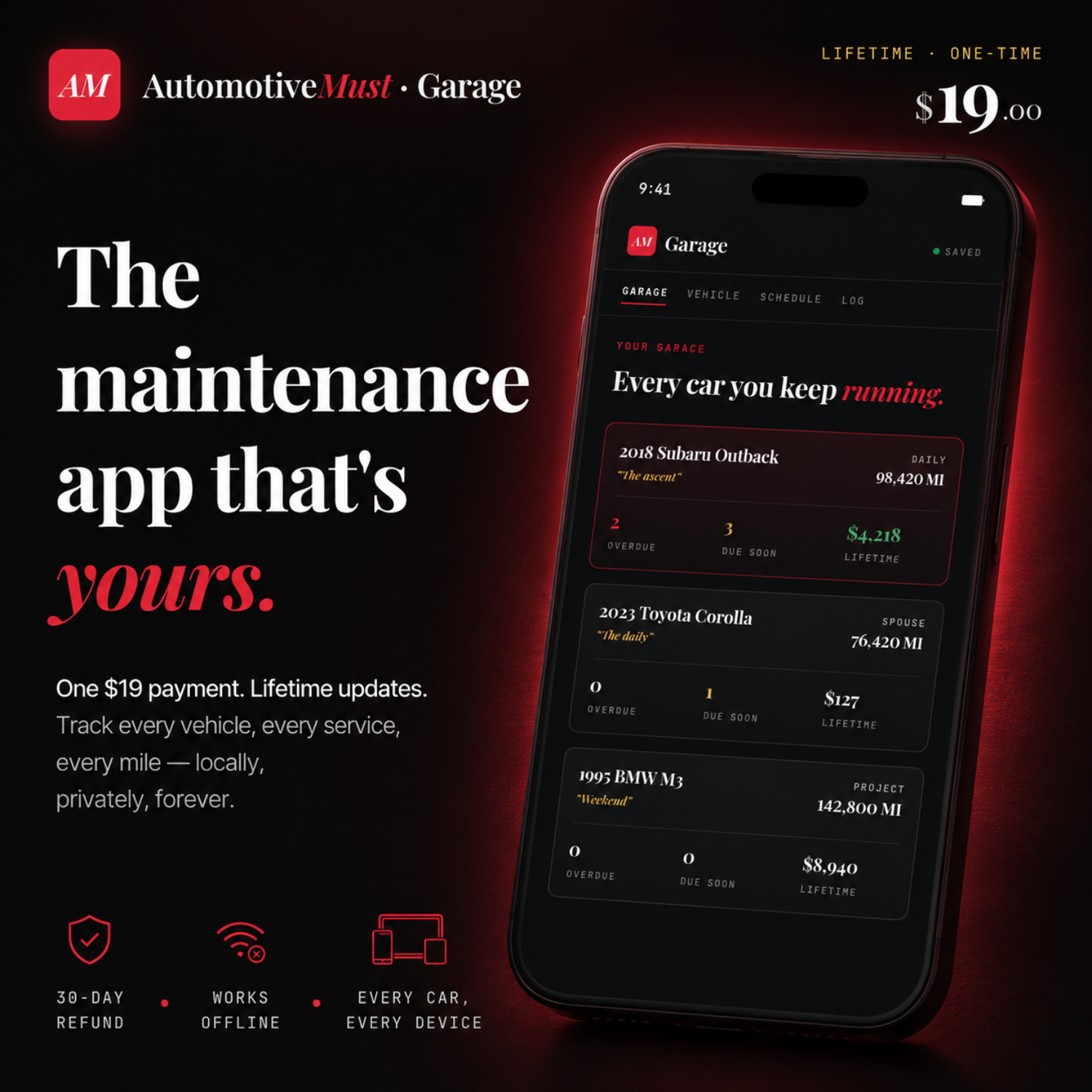 AutomotiveMust Garage — Lifetime License Automotive Must