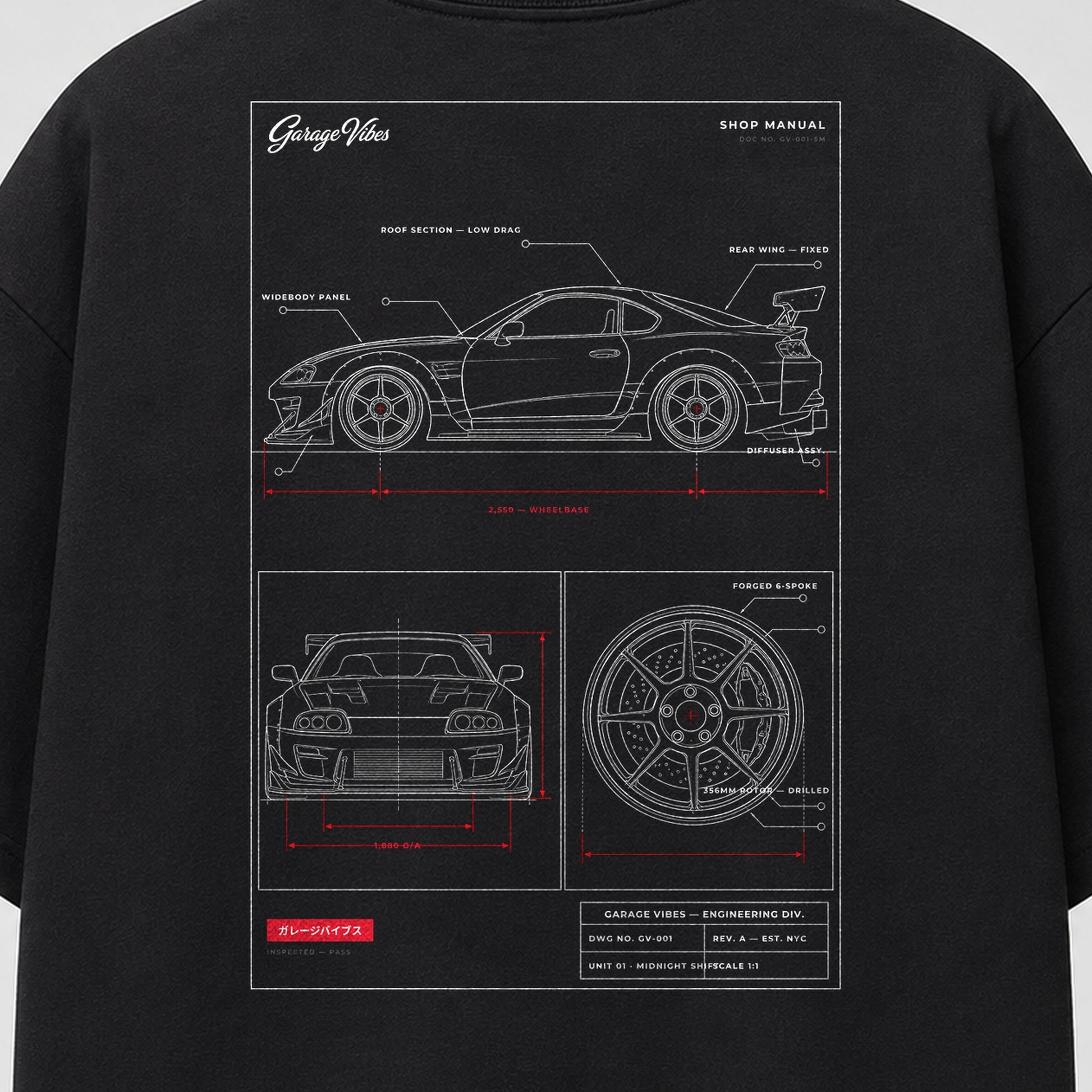 Shop Manual — Heavyweight Boxy Tee | Garage Vibes. Printify