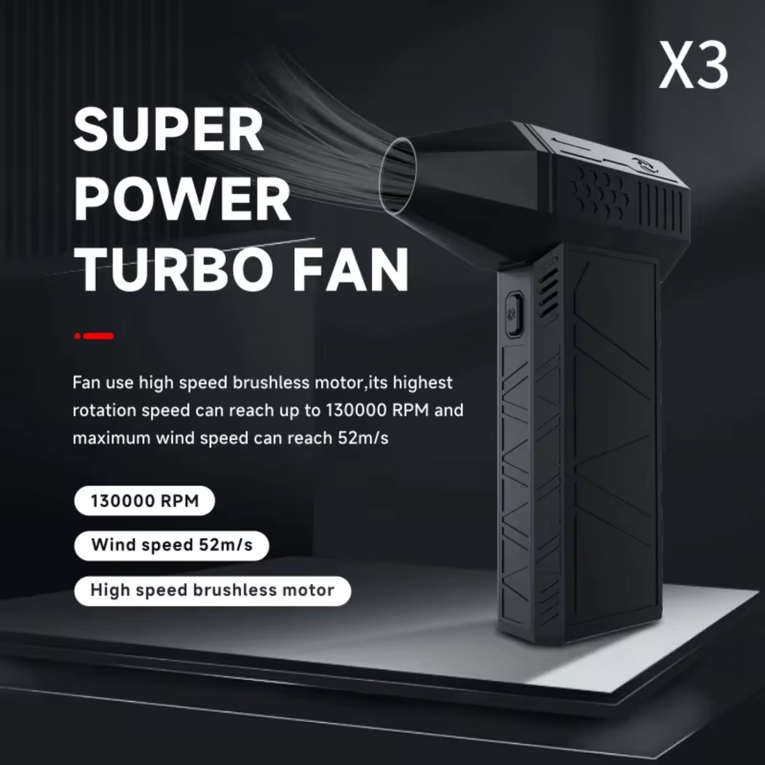 TurboFlow Fan™ | Precision High-Speed Mini Jet Air Blower
