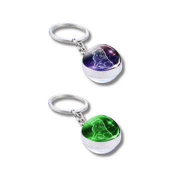 Constellation Luminous Keychain Glass Ball