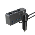 Car Cigarette Lighter Charger with 3USB Ports PD Fast Charge Automotive Must