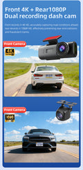 Sentinel 4K Ultra HD — Dual Dash Cam with GPS & Night Vision Automotive Must