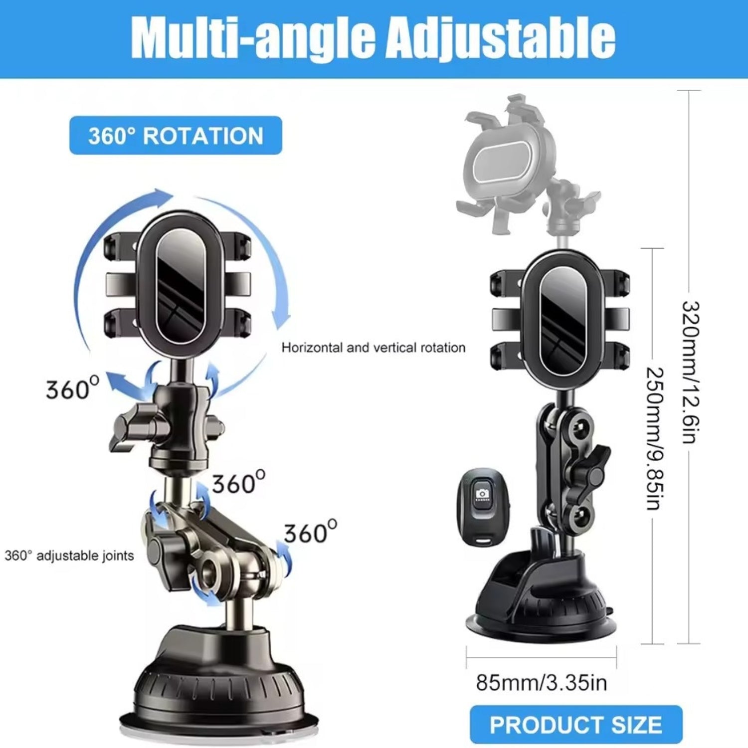 MountPro 360 — Universal Car Phone Holder & Windshield Mount Automotive Must