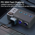 PowerHub Pro 8-in-1 — 120W Smart Car Power Adapter with USB-C PD & DC Sockets Automotive Must