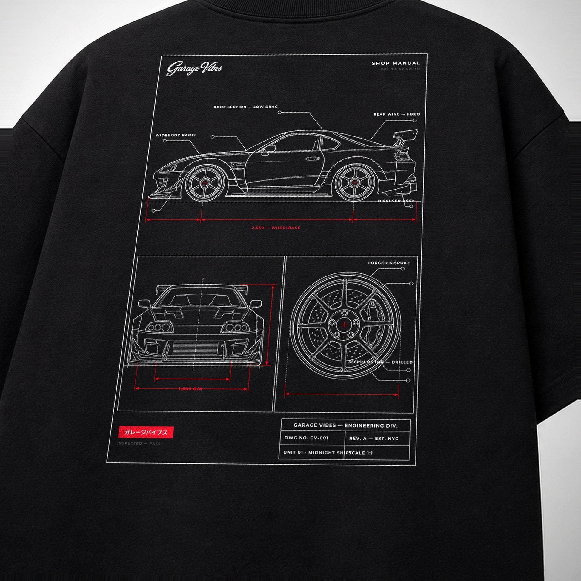 Shop Manual — Heavyweight Boxy Tee | Garage Vibes. Printify