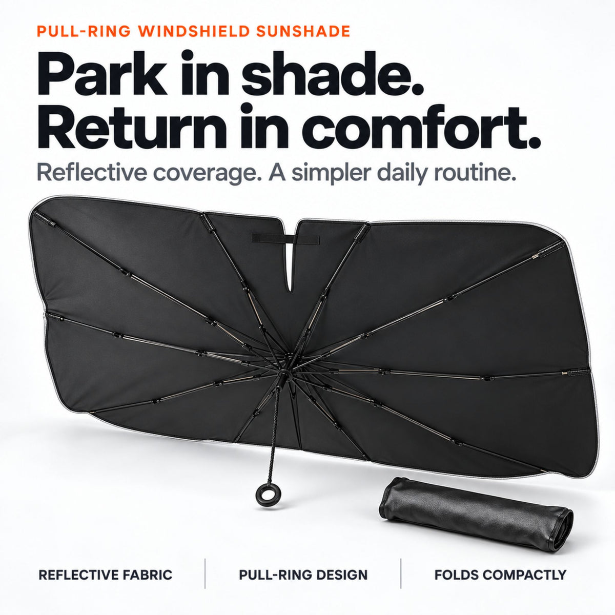 UmbraShade™ - Umbrella Windshield Sun Shade for Cars – UV & Heat Block AutomotiveMust