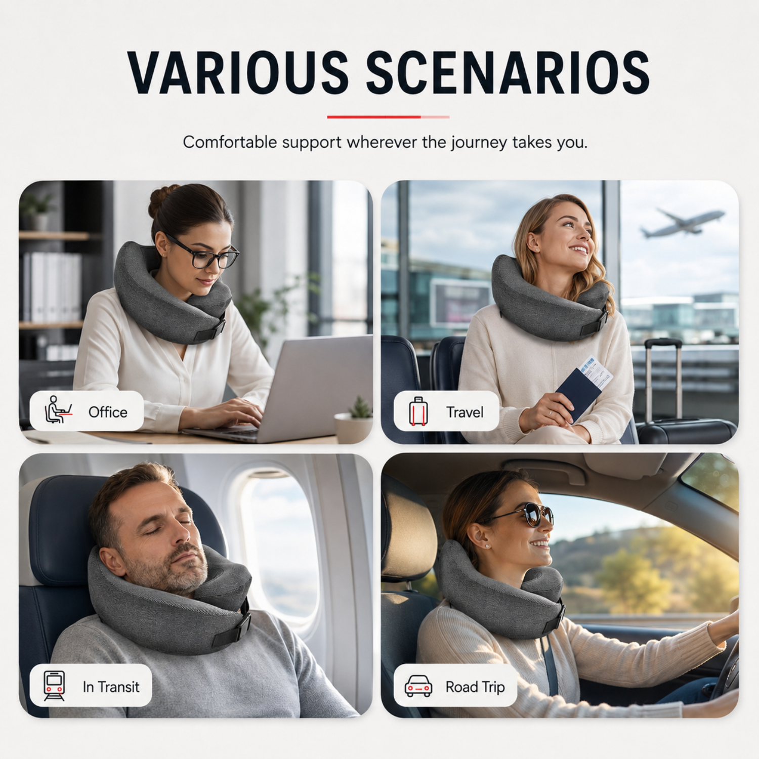 TravelCradle™ – Premium Travel Pillow Automotive Must