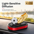 Solar Rotating Football Car Perfume Ornament AutomotiveMust