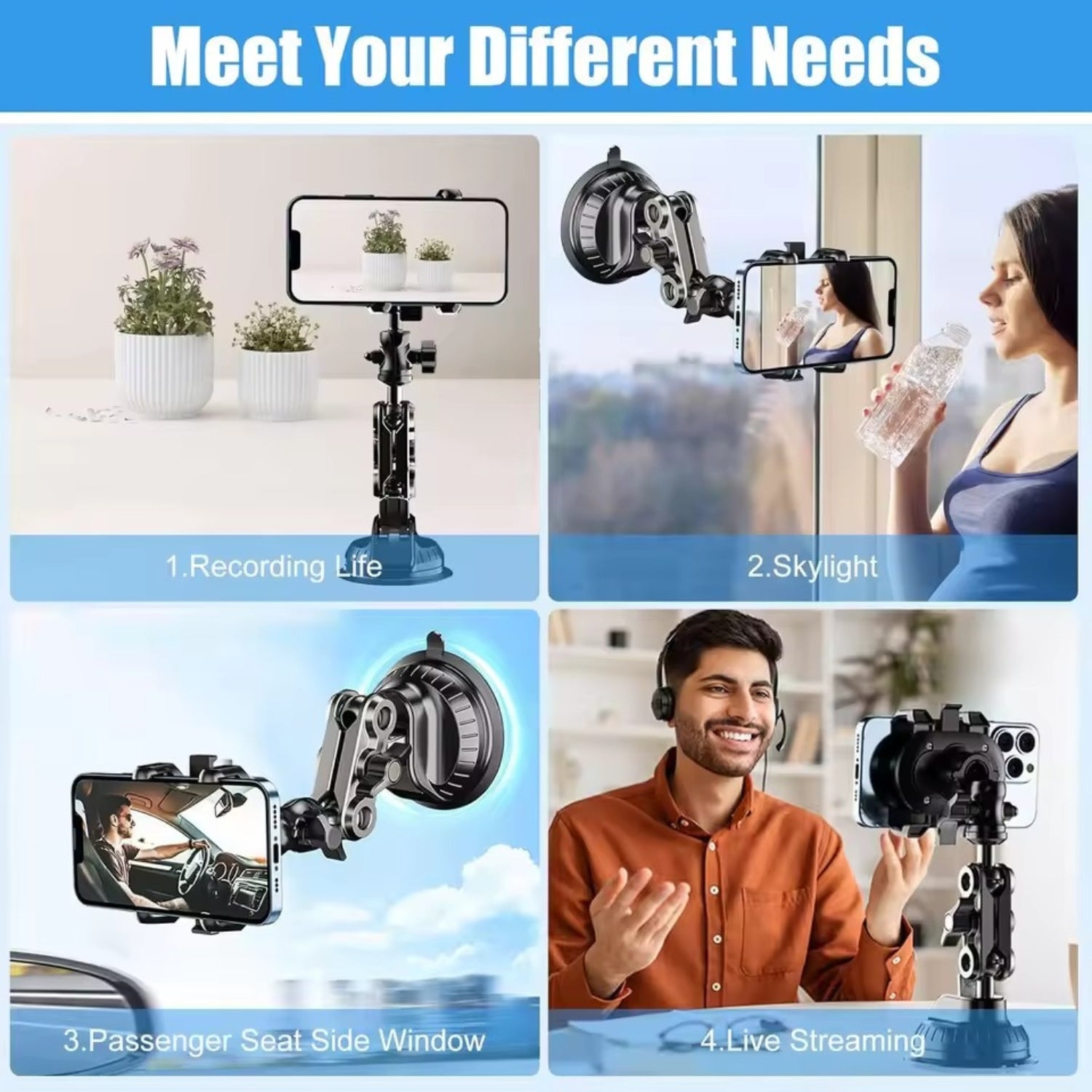 MountPro 360 — Universal Car Phone Holder & Windshield Mount Automotive Must