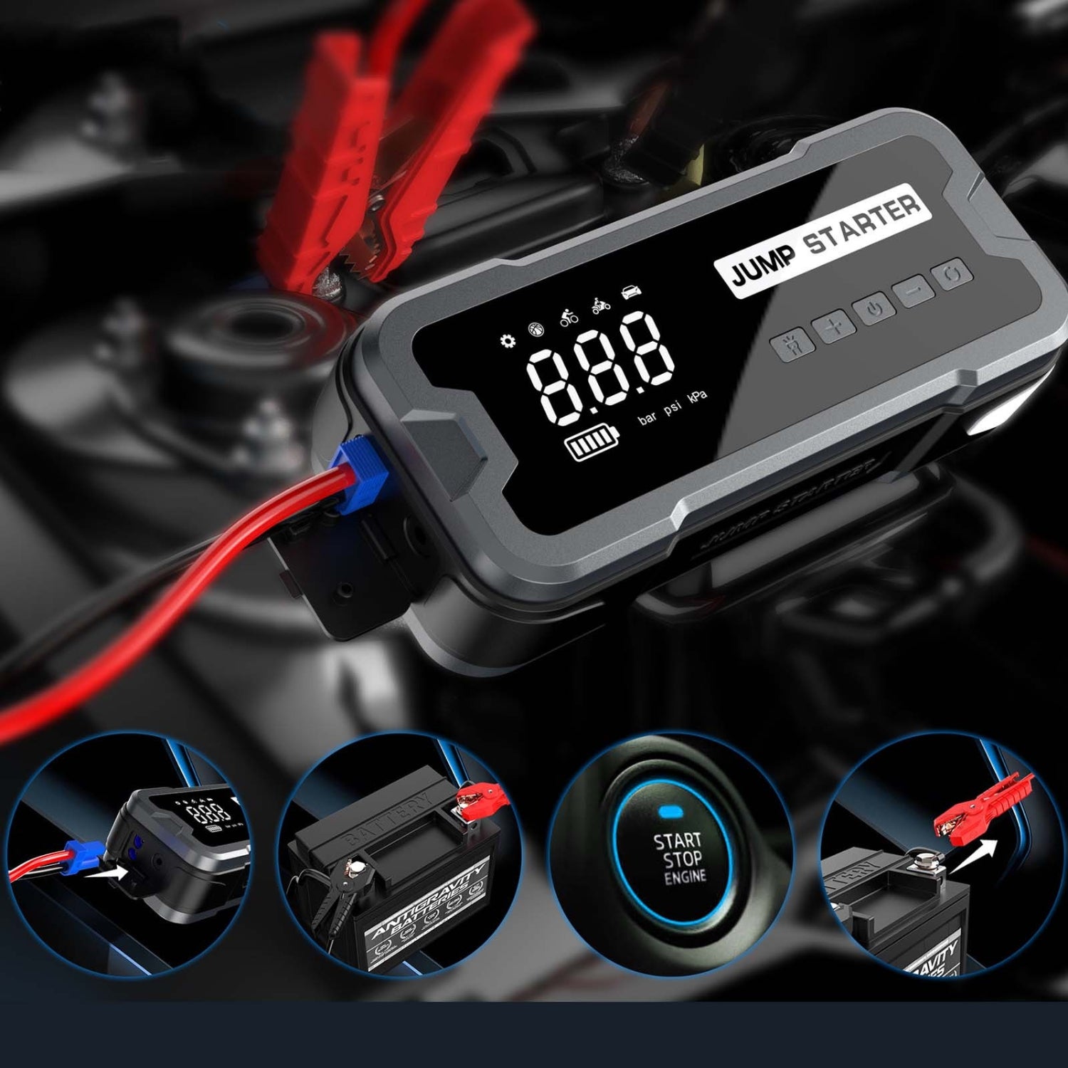PowerBoost X4™ | 4-in-1 Jump Starter & Air Compressor Automotive Must