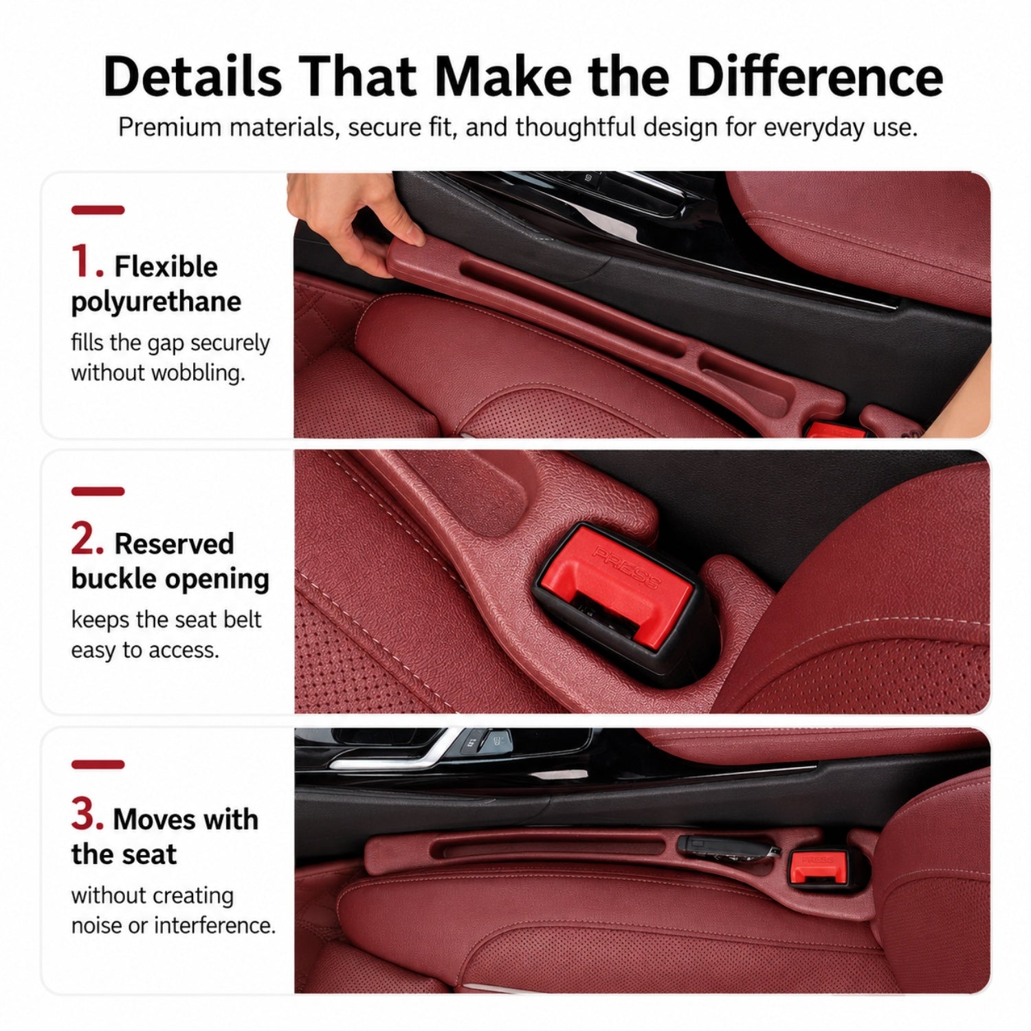 GapVault — Car Seat Gap Filler & Console Organizer AutomotiveMust