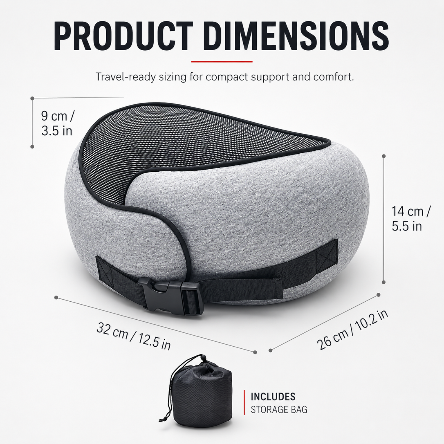TravelCradle™ – Premium Travel Pillow Automotive Must