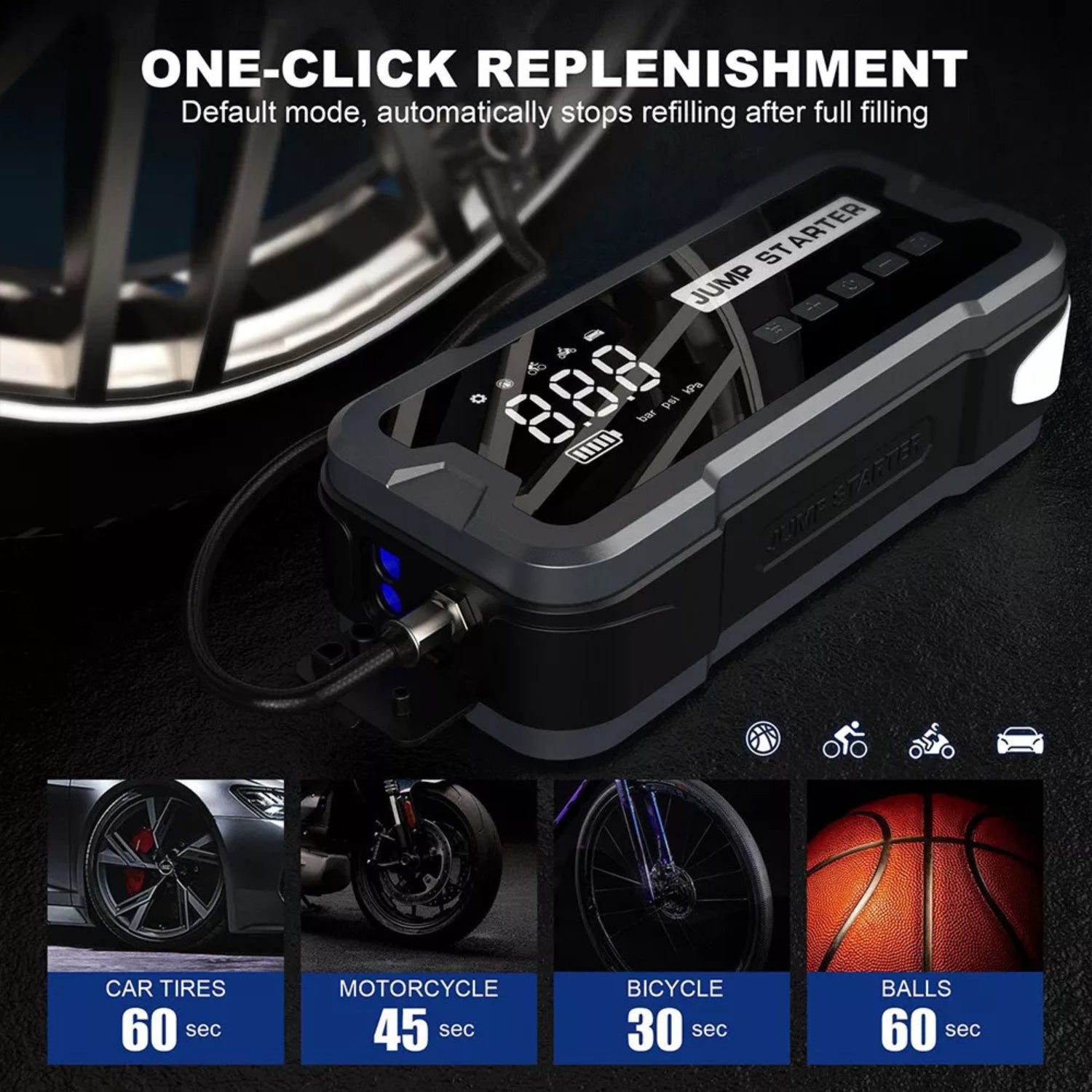 PowerBoost X4™ | 4-in-1 Jump Starter & Air Compressor Automotive Must