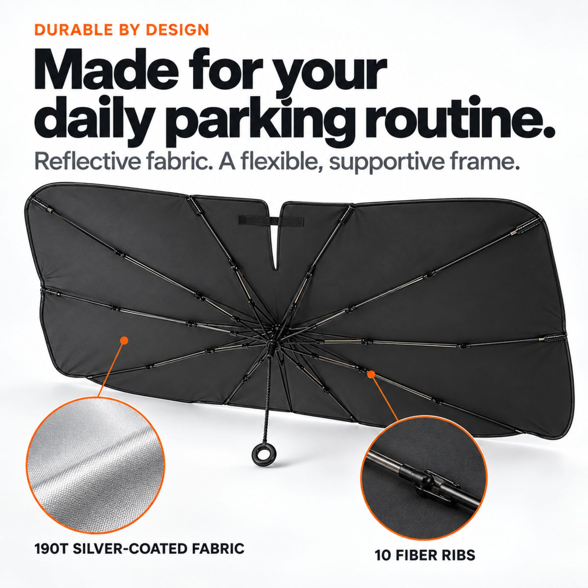 UmbraShade™ - Umbrella Windshield Sun Shade for Cars – UV & Heat Block AutomotiveMust