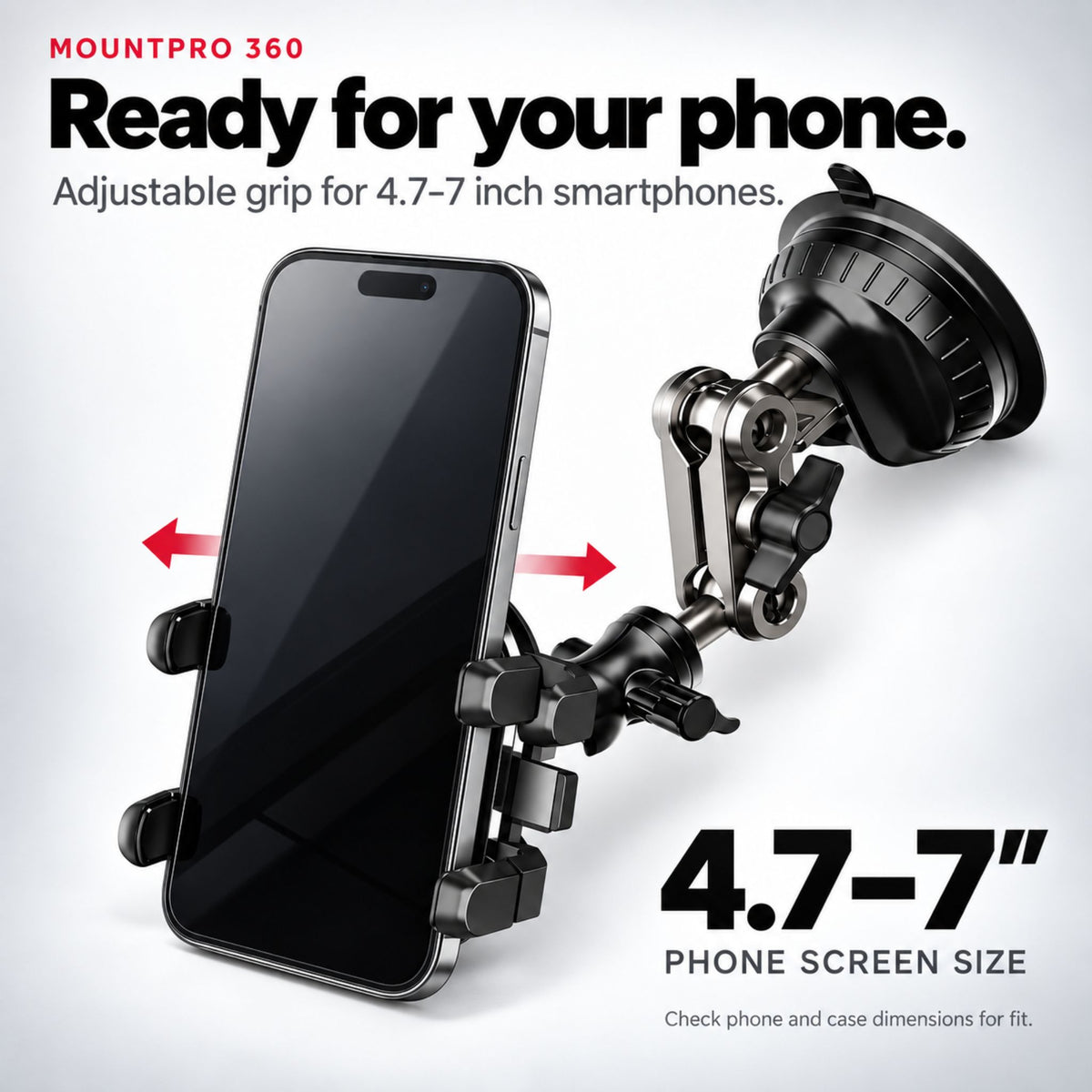 MountPro 360 — Universal Car Phone Holder & Windshield Mount Automotive Must