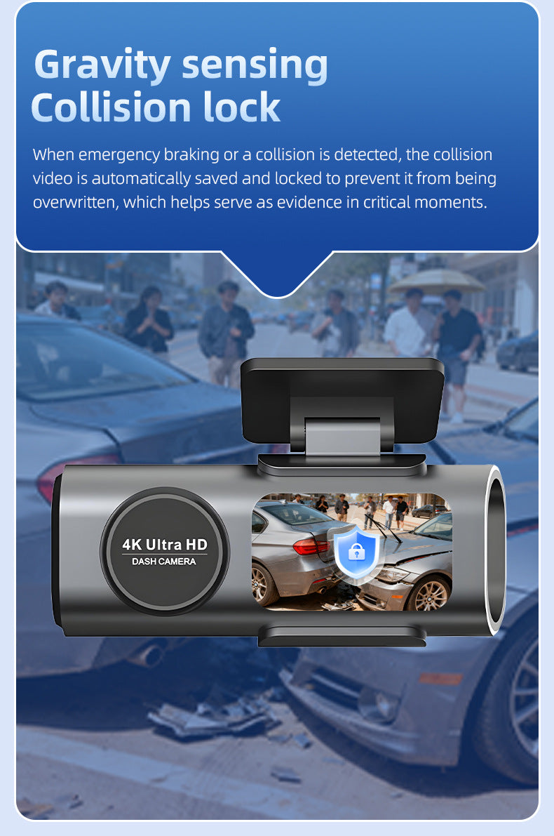 Sentinel 4K Ultra HD — Dual Dash Cam with GPS & Night Vision Automotive Must