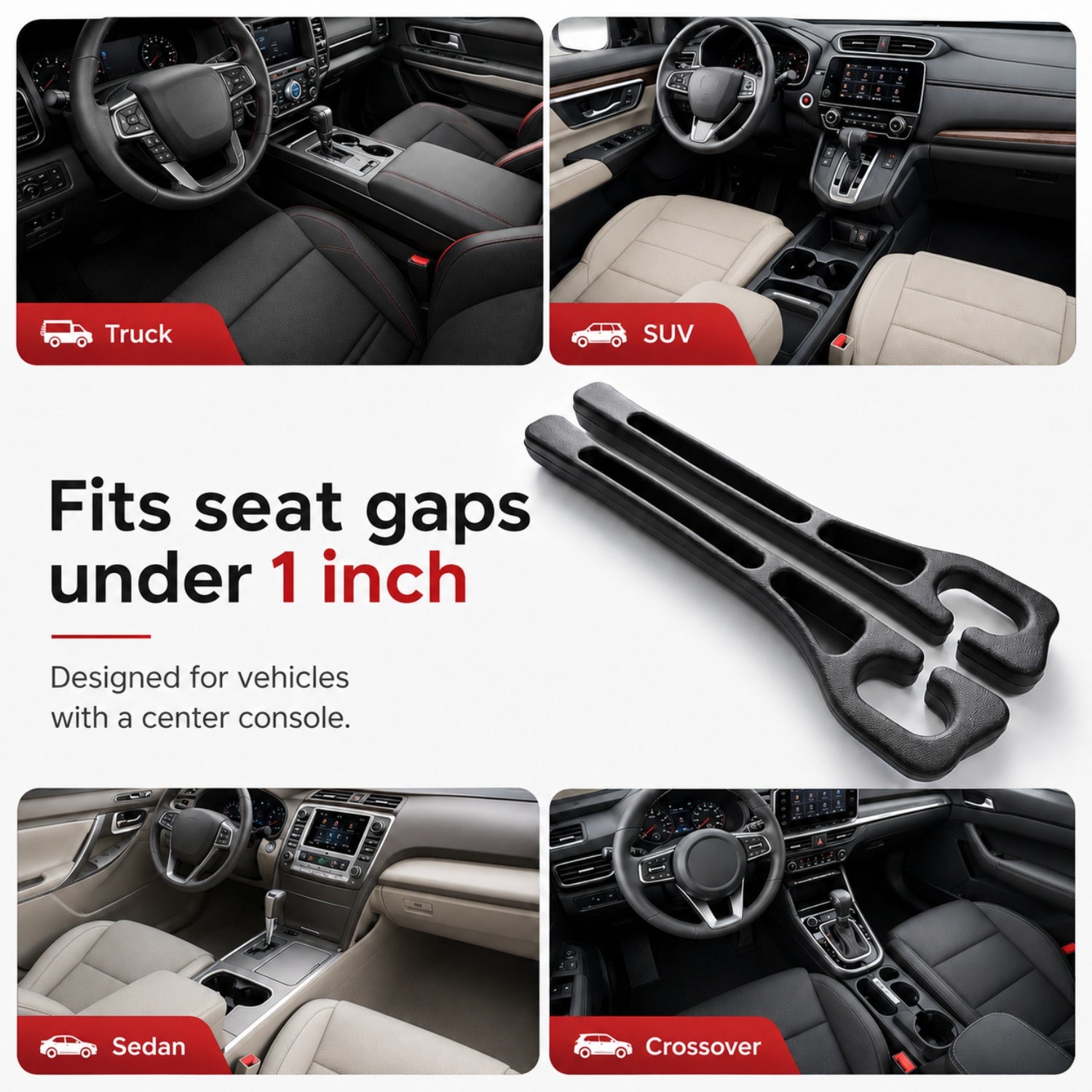 GapVault — Car Seat Gap Filler & Console Organizer AutomotiveMust