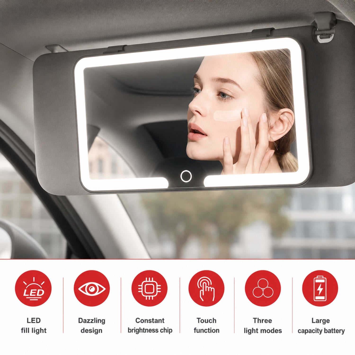 Car smart makeup mirror Automotive Must