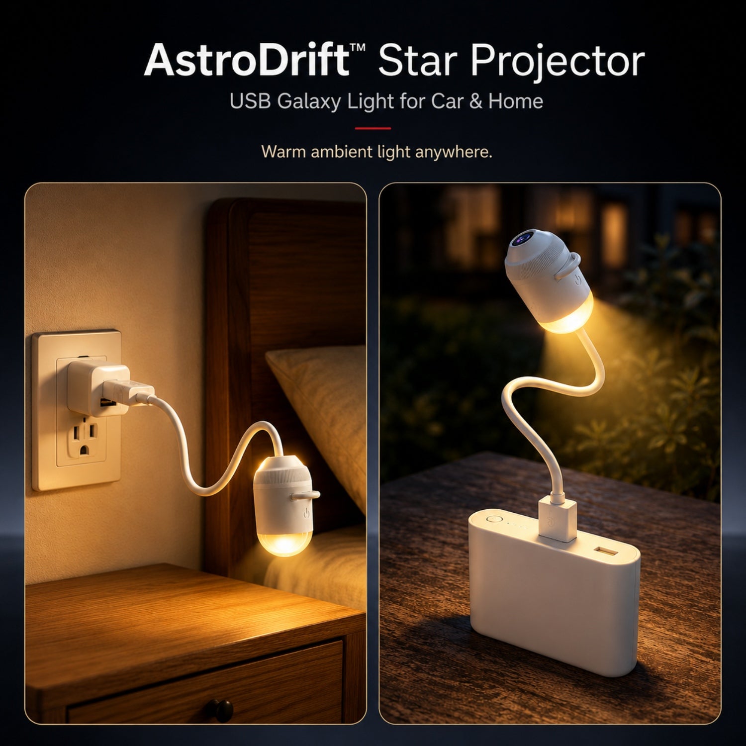 AstroDrift™ — USB Star Projector for Car & Home AutomotiveMust