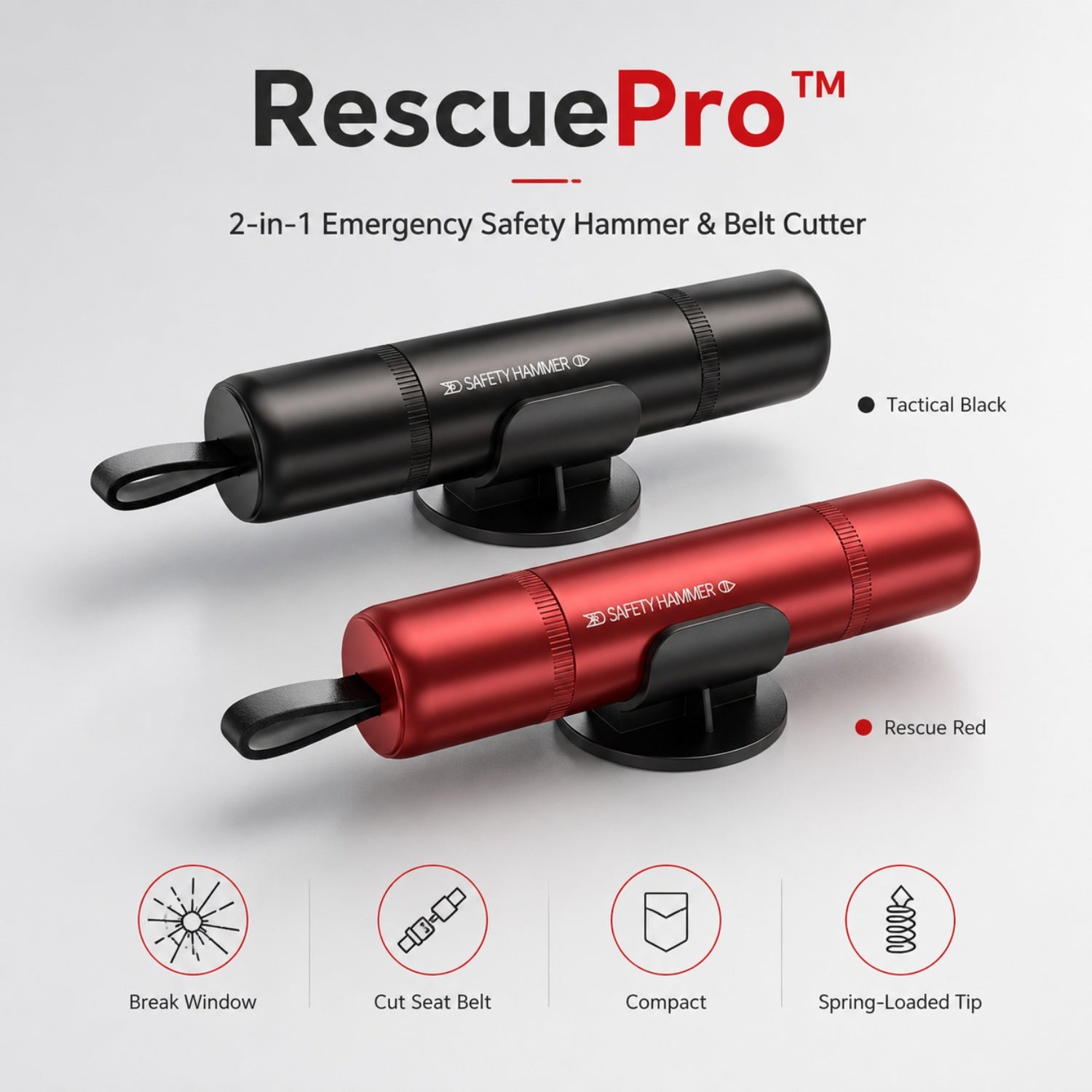 Car aluminum alloy window breaker safety hammer Automotive Must