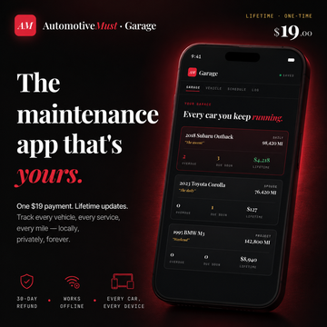 AutomotiveMust Garage — Lifetime License Automotive Must