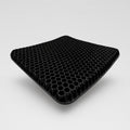 CloudGel cooling honeycomb gel seat cushion in black, shown at an angle on a light gray studio background.