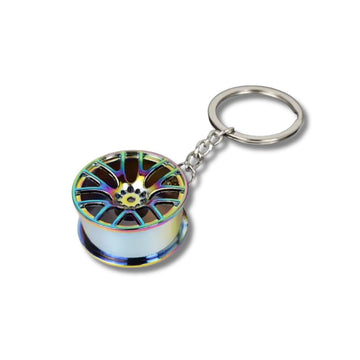 Premium Metal Rim Wheel Replica Keychain