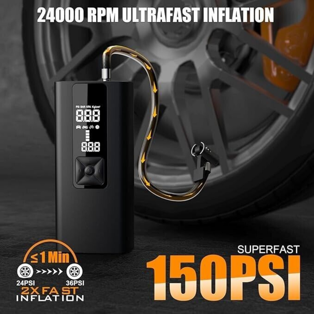 AirPumpMax 150™ | 4x High-Performance Cordless Air Pump