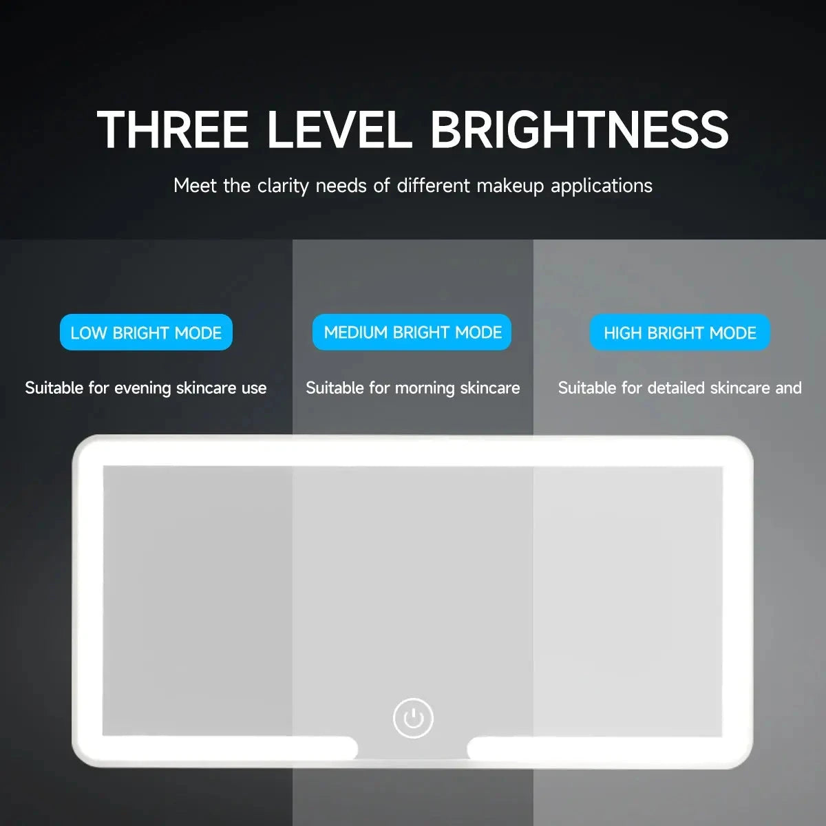 Car Sun Visor HD Mirror with Dimmable LED Lights - Automotive Must