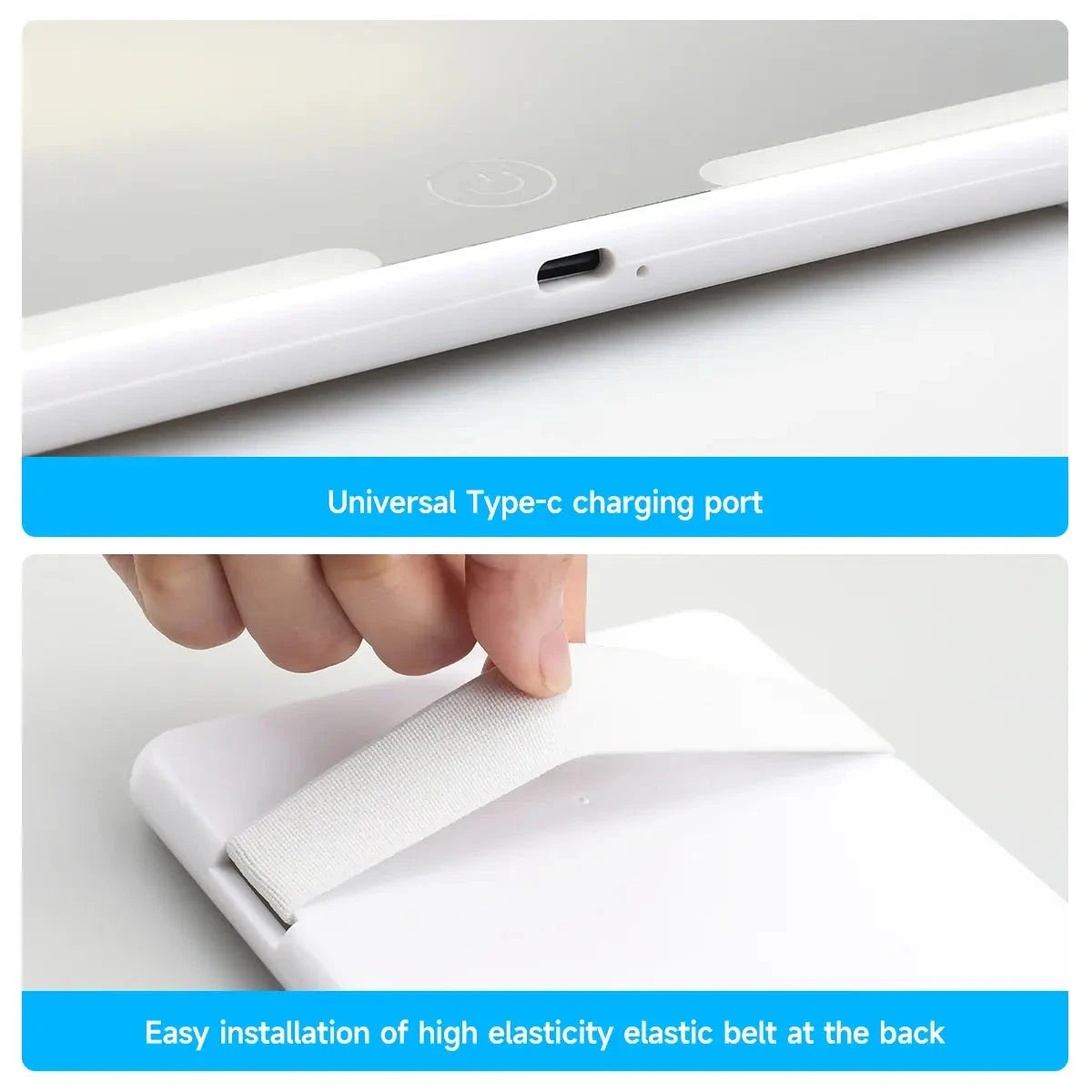 Car Sun Visor HD Mirror with Dimmable LED Lights - Automotive Must