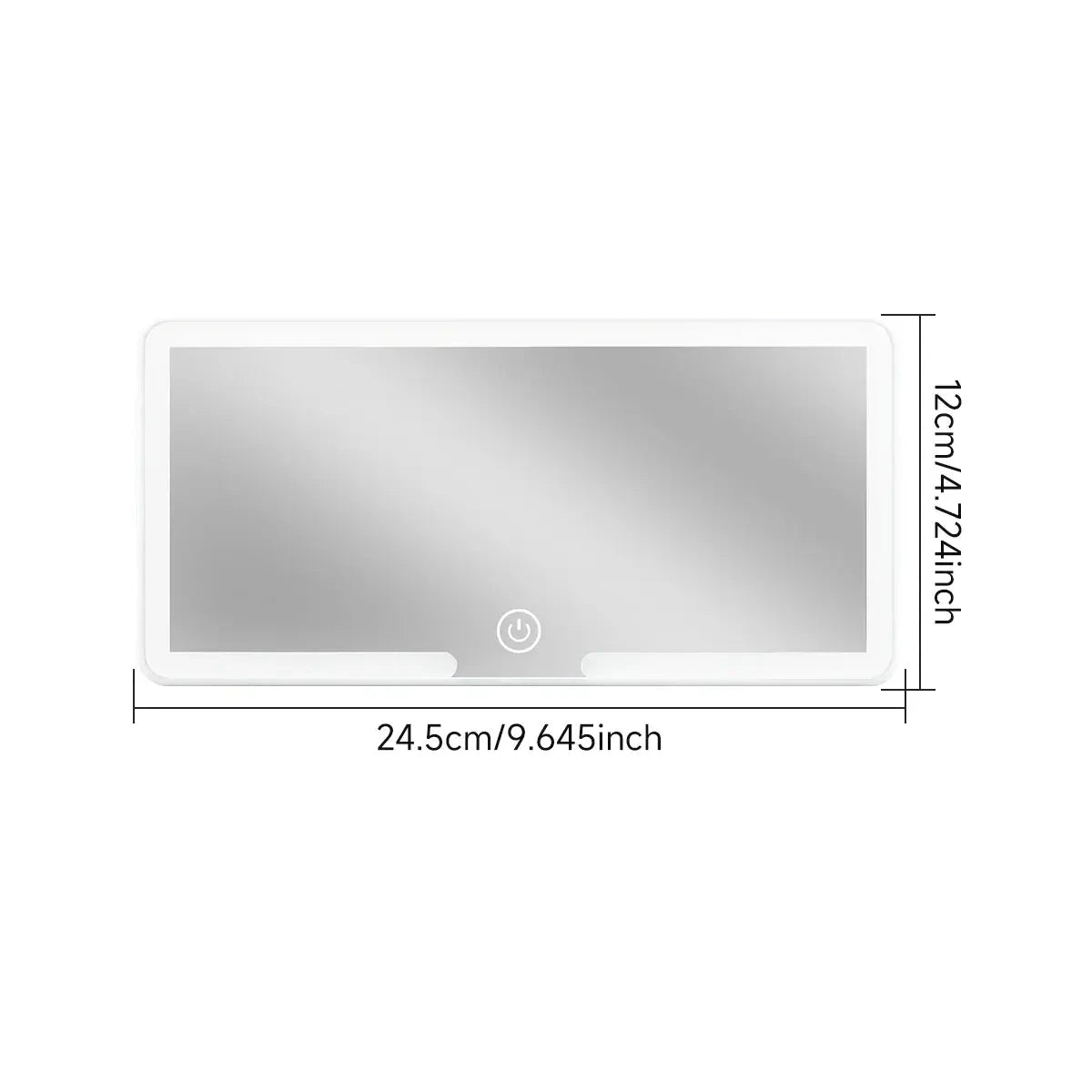 Car Sun Visor HD Mirror with Dimmable LED Lights - Automotive Must