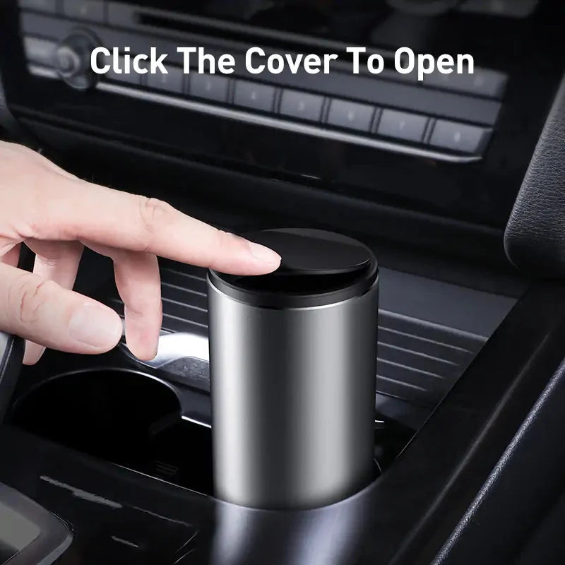 Portable Press-Down Car Garbage Bin - Automotive Must
