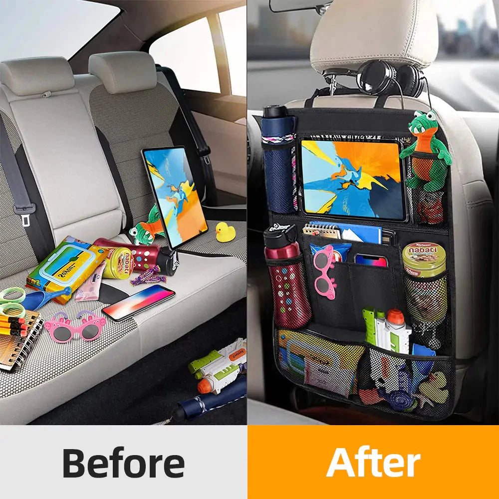 Multi-Pocket Car Seat Storage Organizer