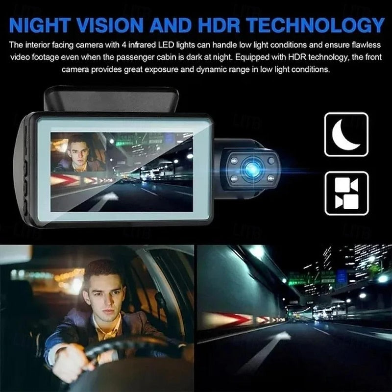 Car Dashboard Dual Lens Recording Camera