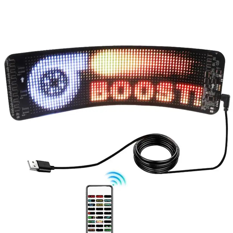 Flexible Scrolling LED Indicator Car Sign