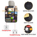 Leather Multi-Pocket Car Seat Storage Box