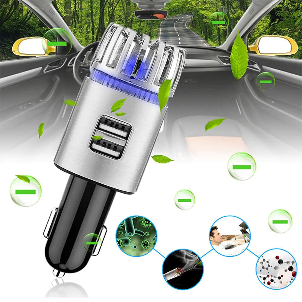 Portable Mini USB Charged Car Air Purifier