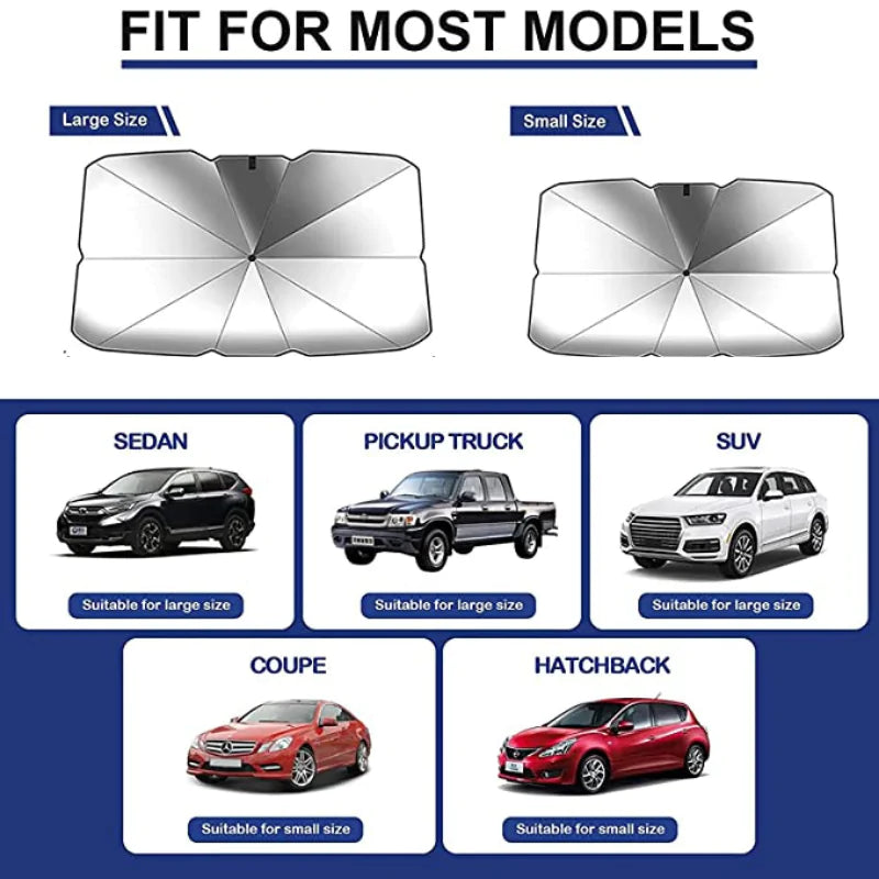 Car Front Screen Sunshade Foldable Cover