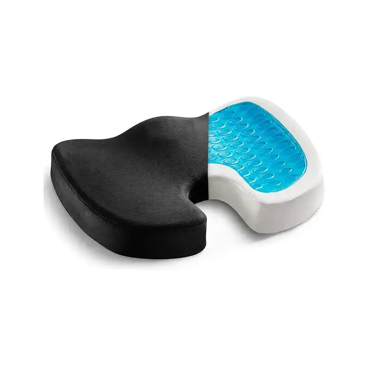 Non-Slip Orthopedic Gel & Memory Foam Coccyx Cushion