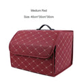 Portable Leather Organizer Car Storage Box - Automotive Must